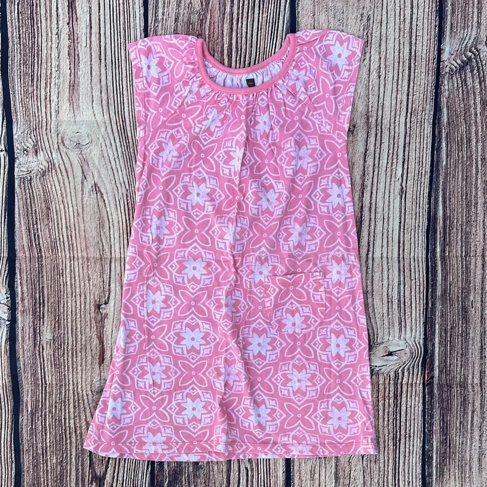 Tea Collection coral Pink Patterned Kids